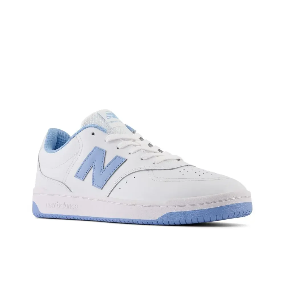 NWT New Balance Men's BB80 V1 Court Sneaker, White/Light Blue, 7 M